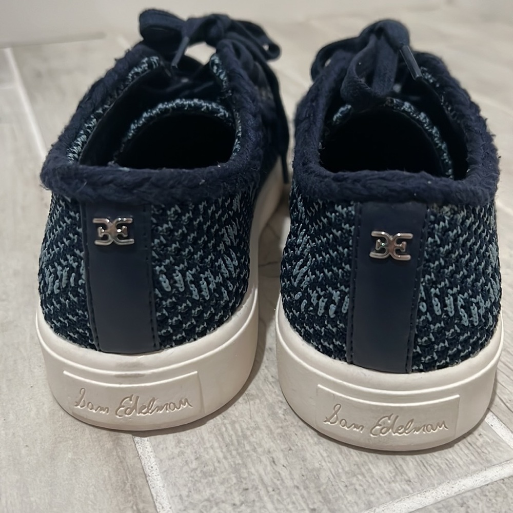 New Sam Edelman blue woven sneakers - Picture 4 of 6